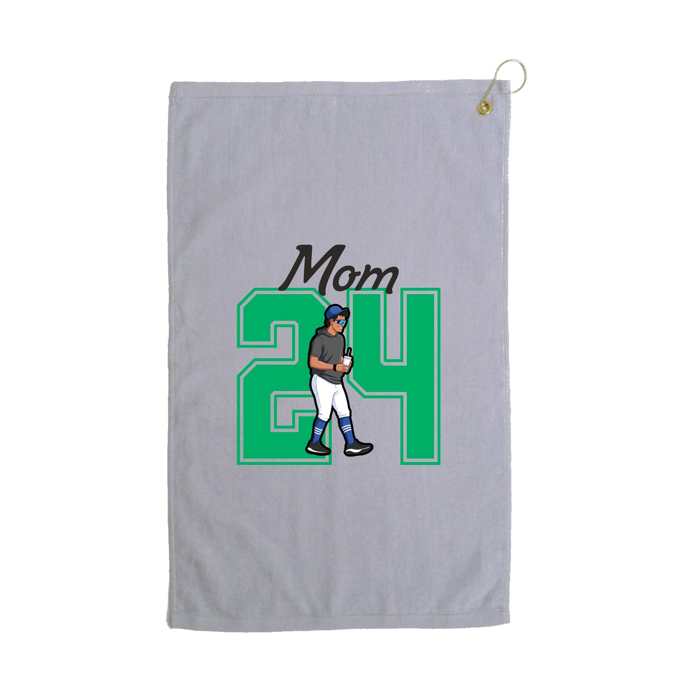 Golf Towel — Mothers Day Shirsey in Grey