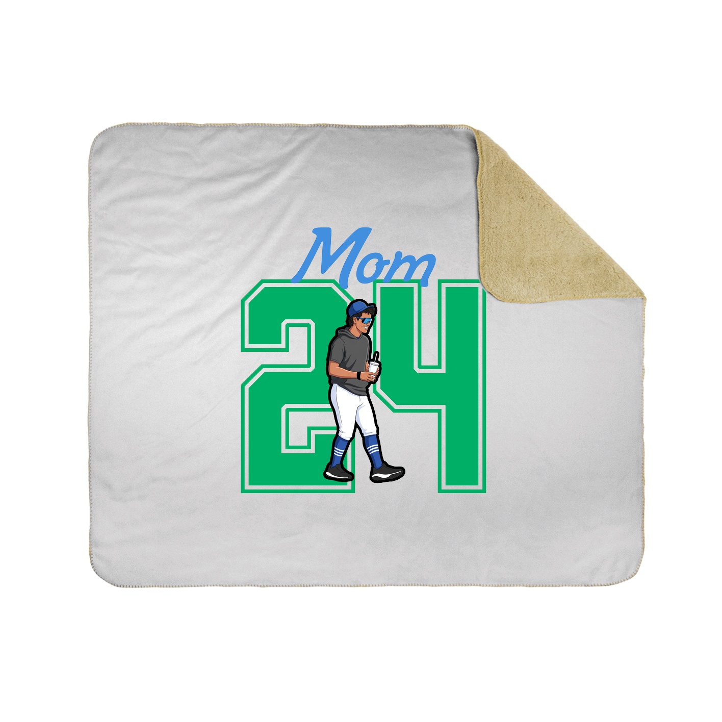 Throw Blanket — Mothers Day Shirsey in White