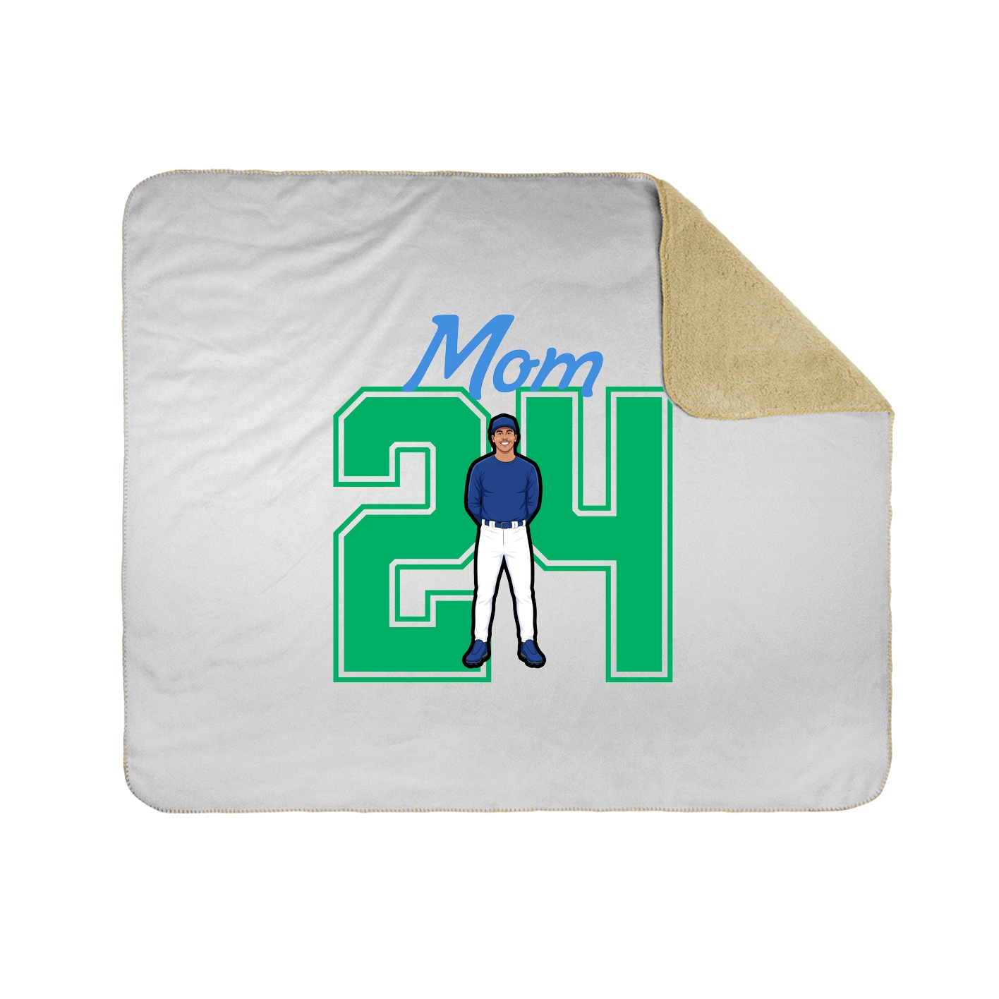 Throw Blanket — Mothers Day Shirsey in White