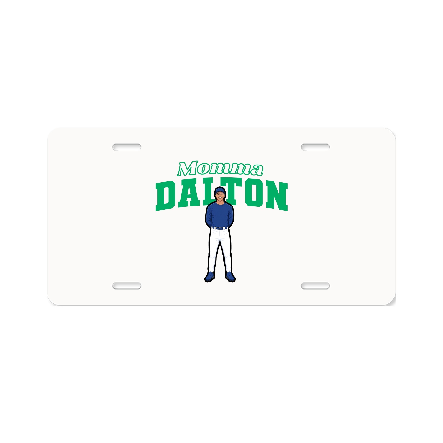 License Plate — Mothers Day Block in Classic