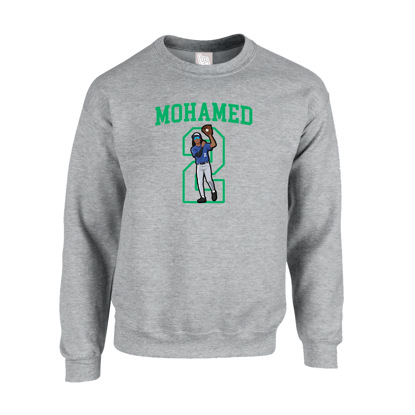 Fleece Crew — Shirsey in Grey