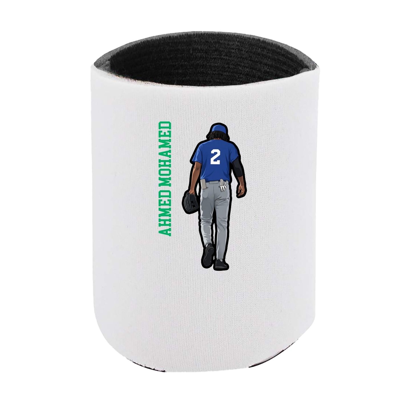 Can Holder — Name Vertical in White