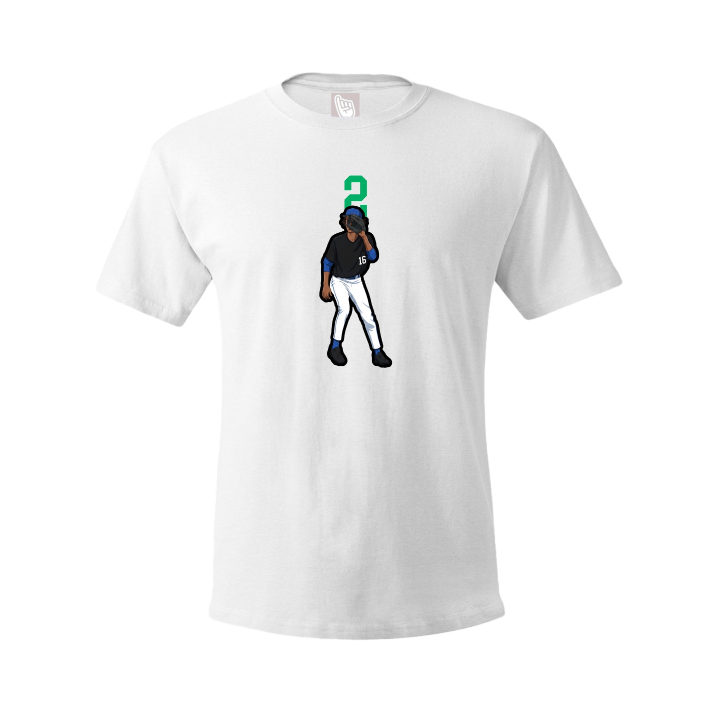 Tee — Number Top in White