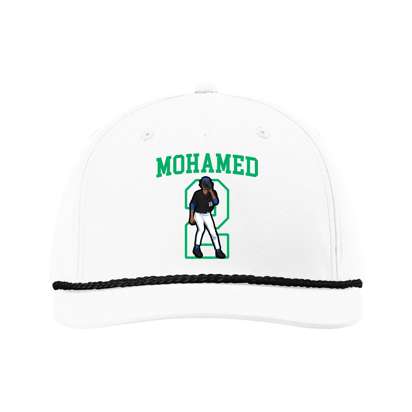 Five-Panel Classic Rope Cap — Shirsey in White