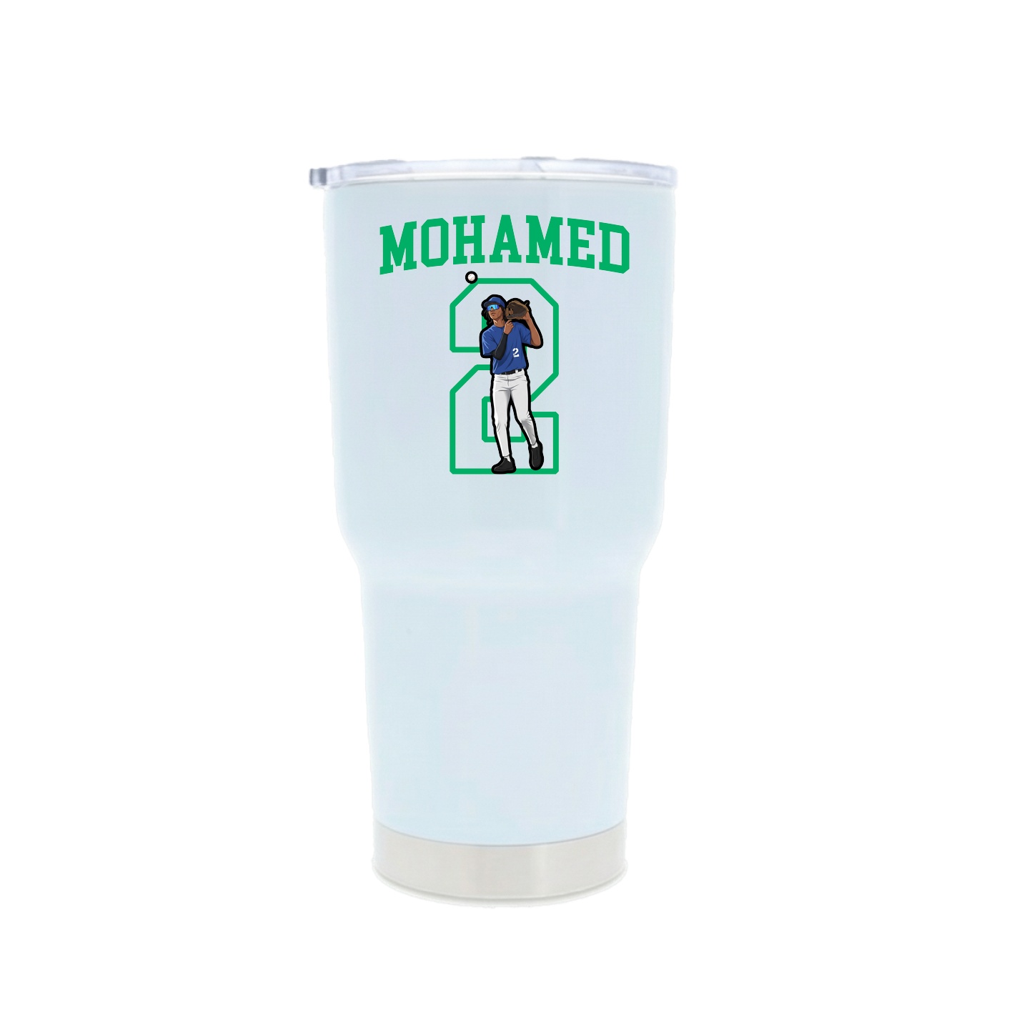 30oz Stainless Steel Tumbler — Shirsey in White