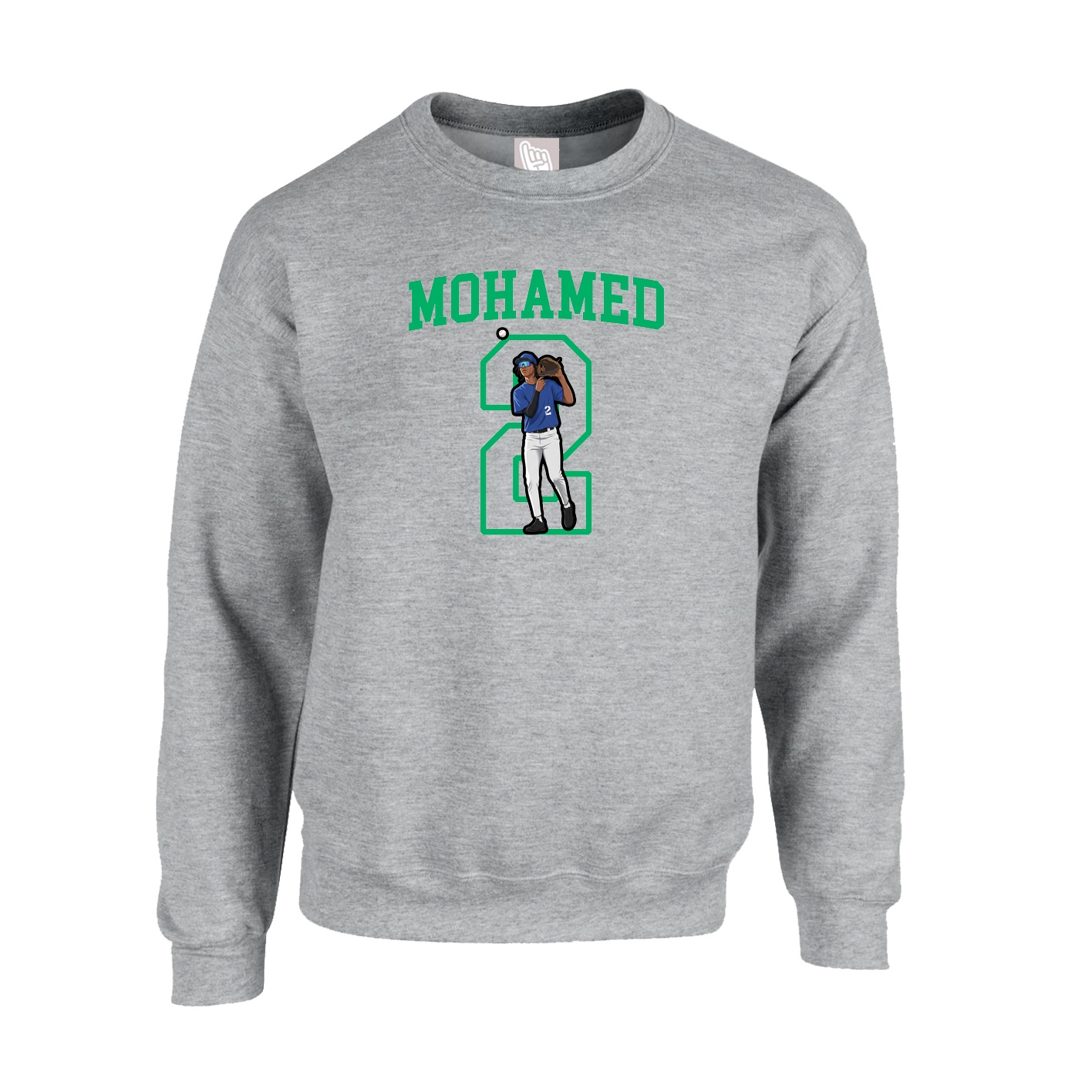 Fleece Crew — Shirsey in Grey
