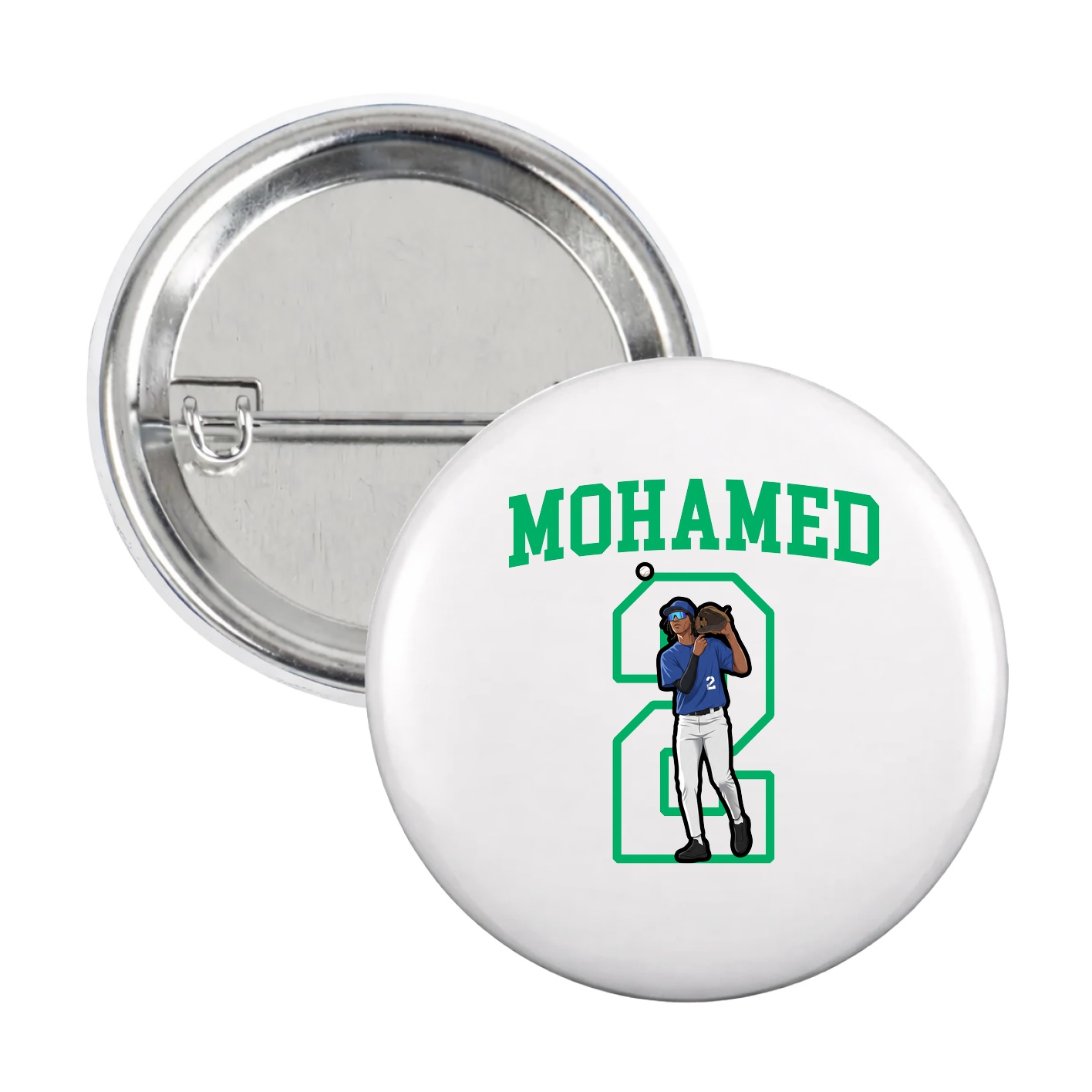 Game Day Button — Shirsey in White