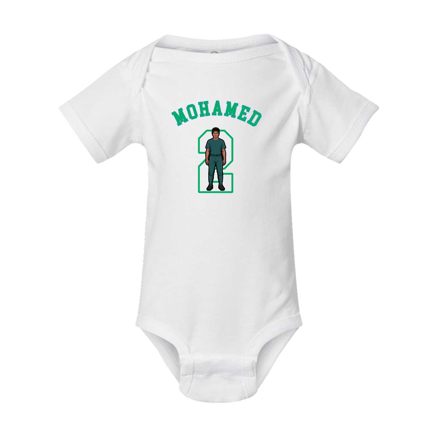 Baby Onesie — Shirsey Arch in White