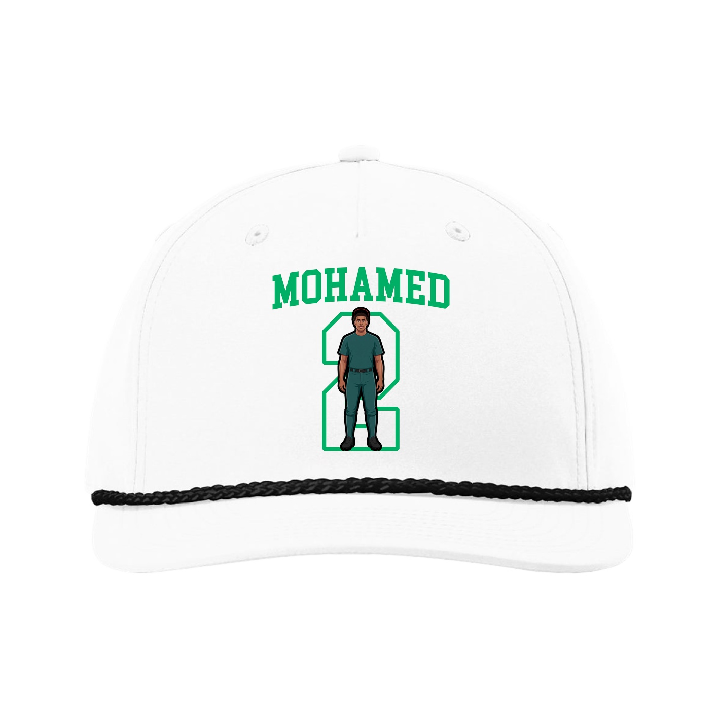 Five-Panel Classic Rope Cap — Shirsey in White