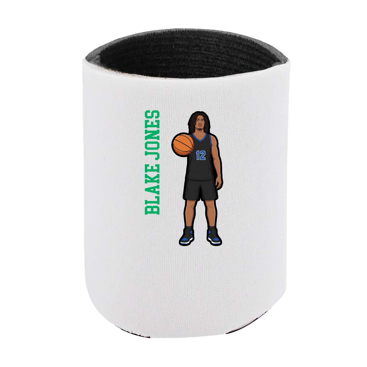 Can Holder — Name Vertical in White