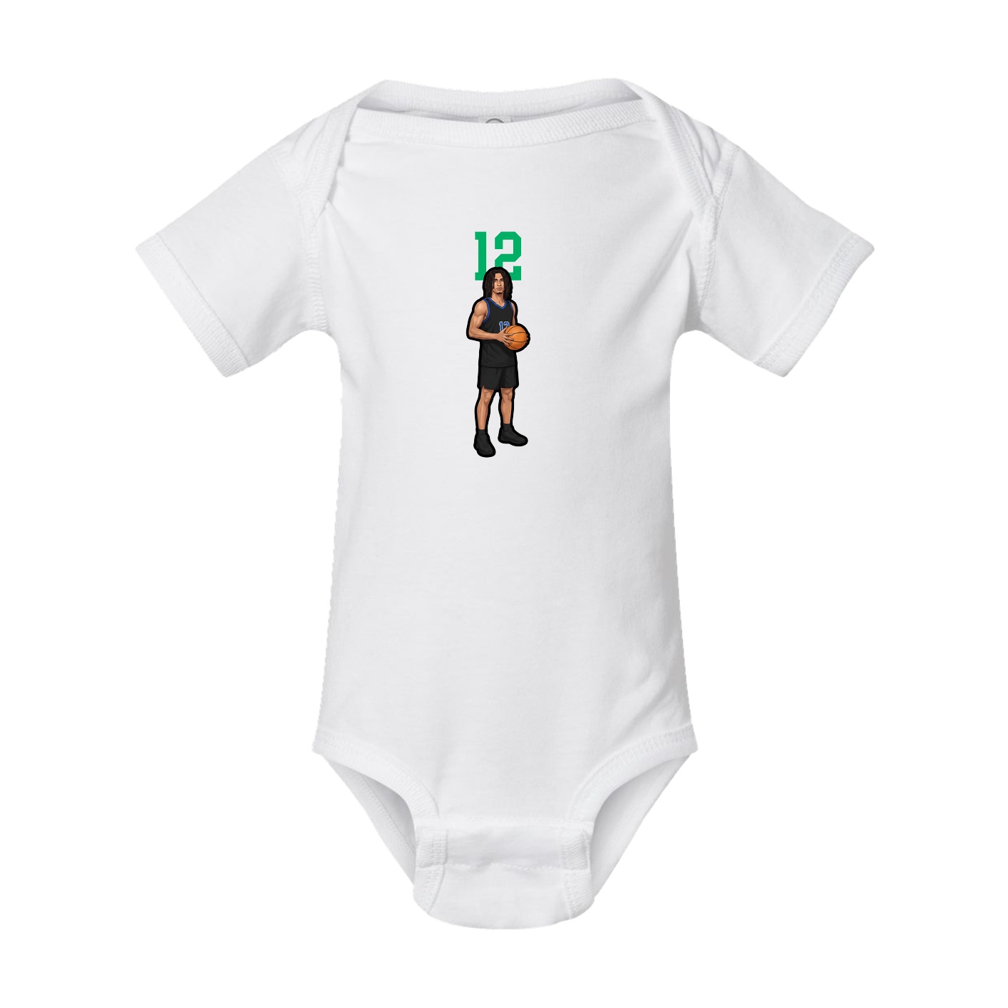 Baby Onesie — Number Top in White