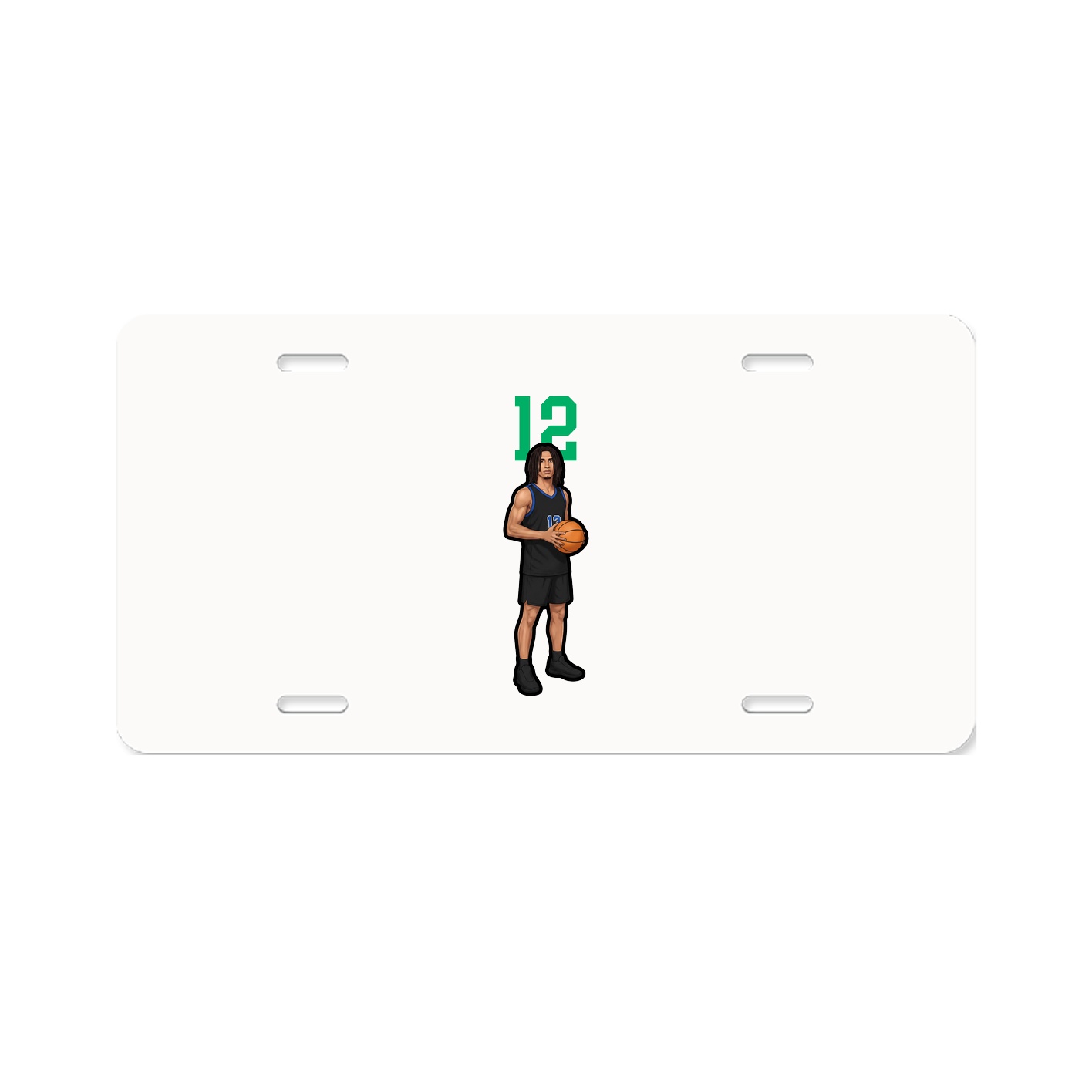 License Plate — Number Top in Classic