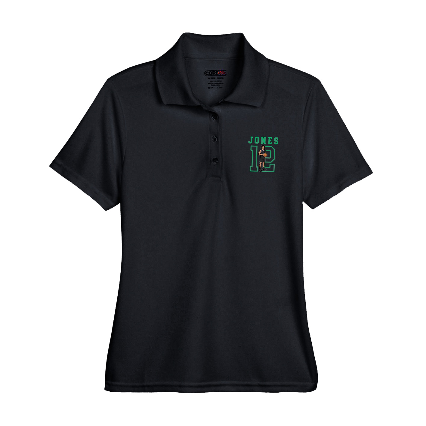 Womens Performance Polo — Shirsey in Black