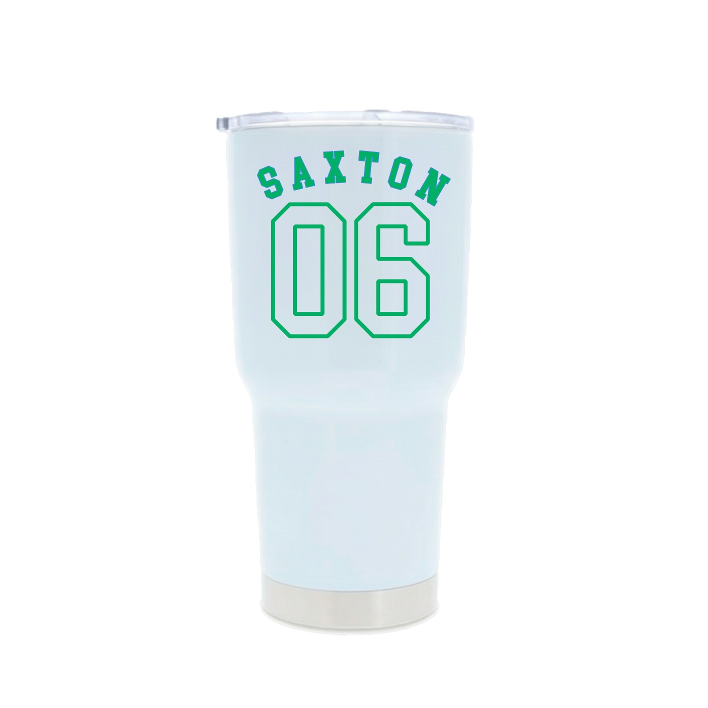 30oz Stainless Steel Tumbler — Shirsey Arch in White