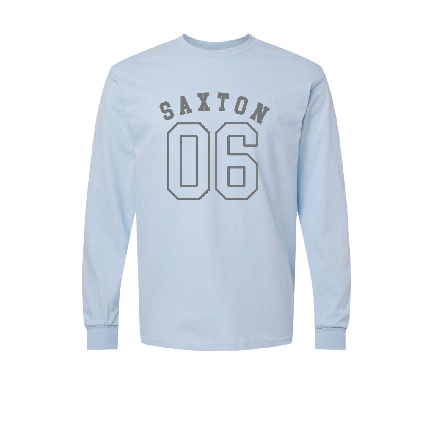 Long Sleeve Tee — Shirsey Arch in Light Blue