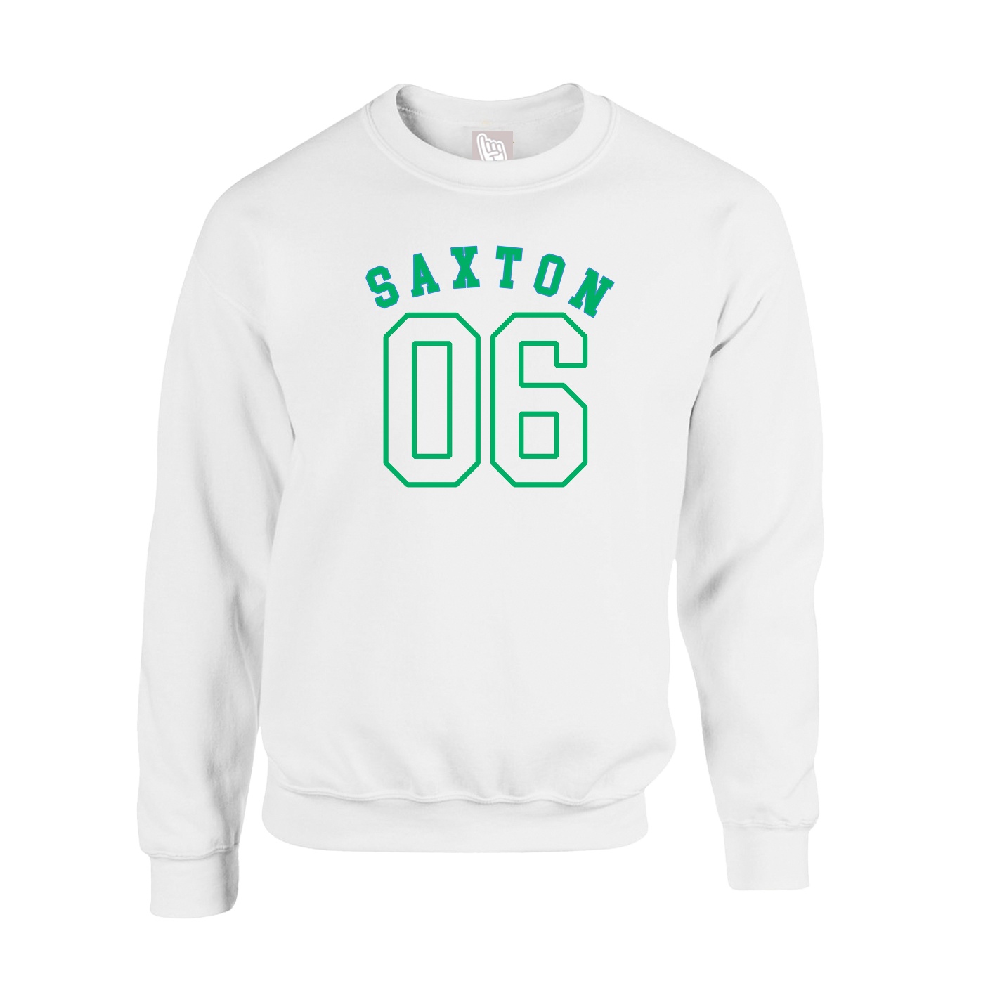 Fleece Crew — Shirsey Arch in White