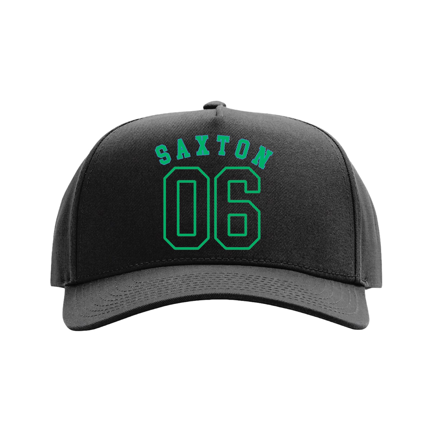 Full Fabric Five-Panel Champ Cap — Shirsey Arch in Black