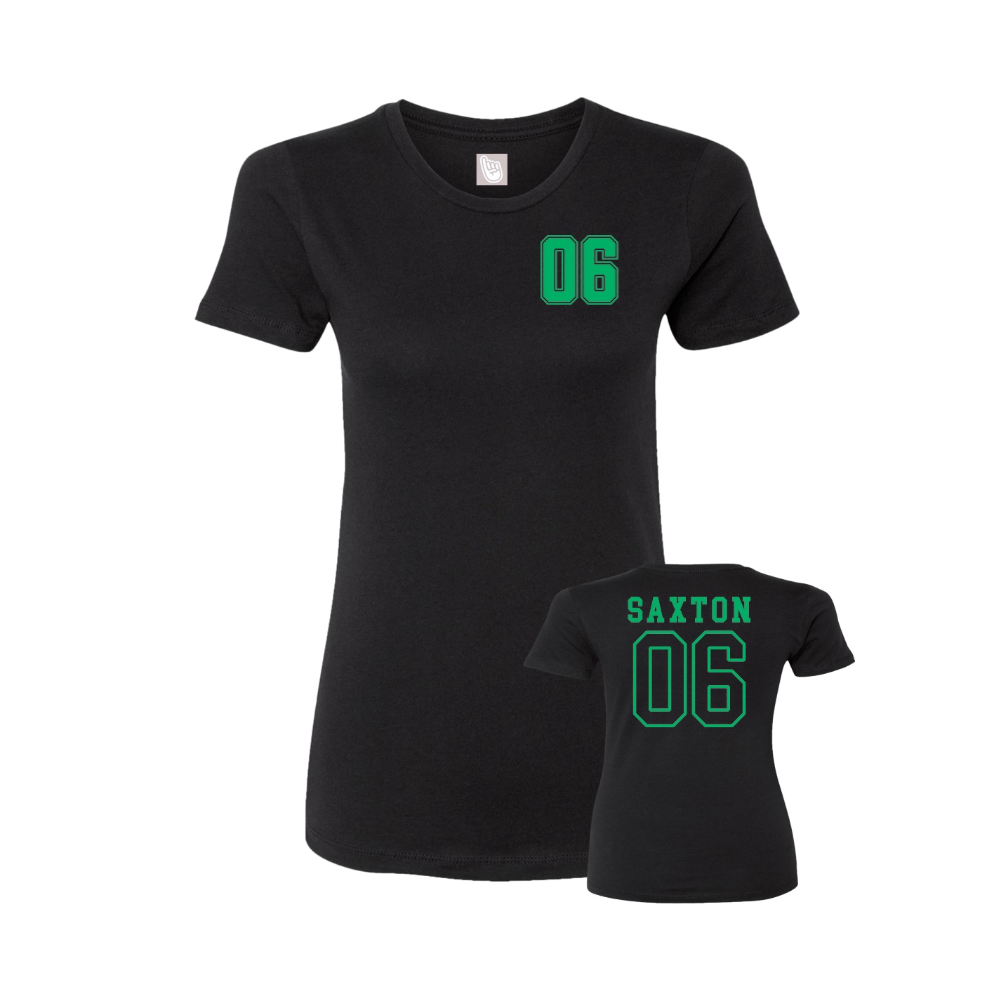 Womens Tee — Chest Back in Black