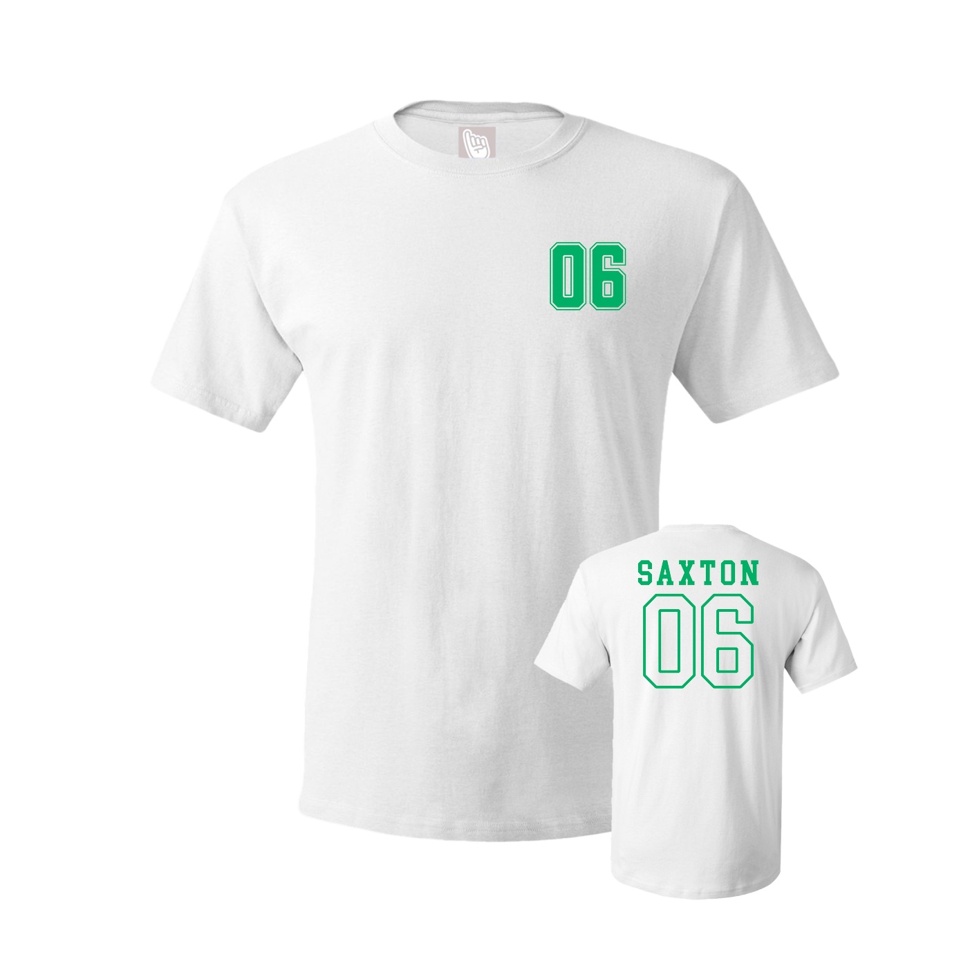 Youth Tee — Chest Back in White