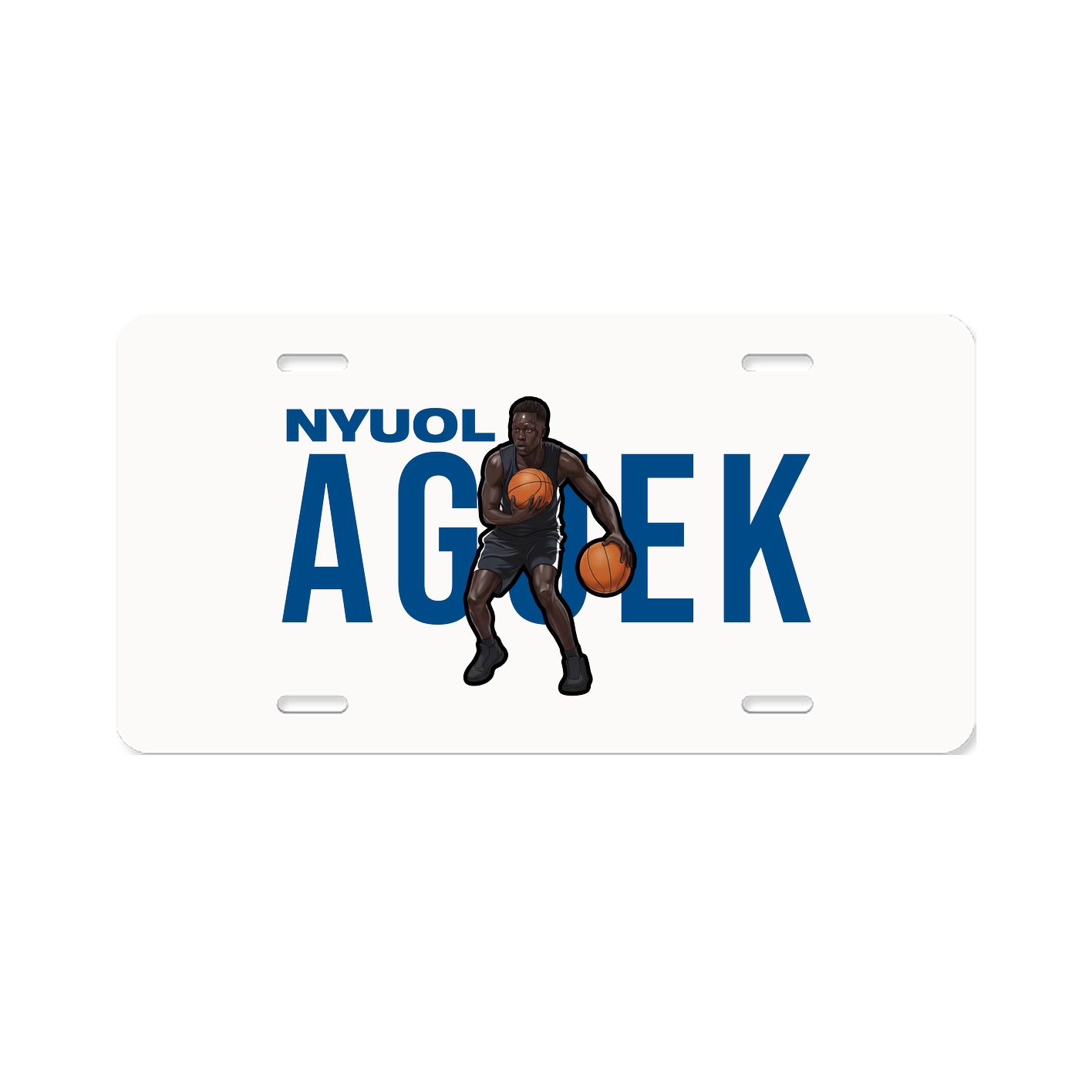 License Plate — Player Name in Classic