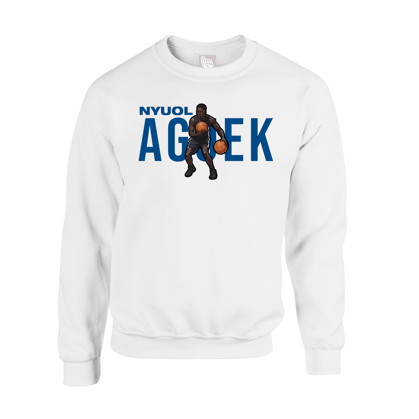 Fleece Crew — Player Name in White