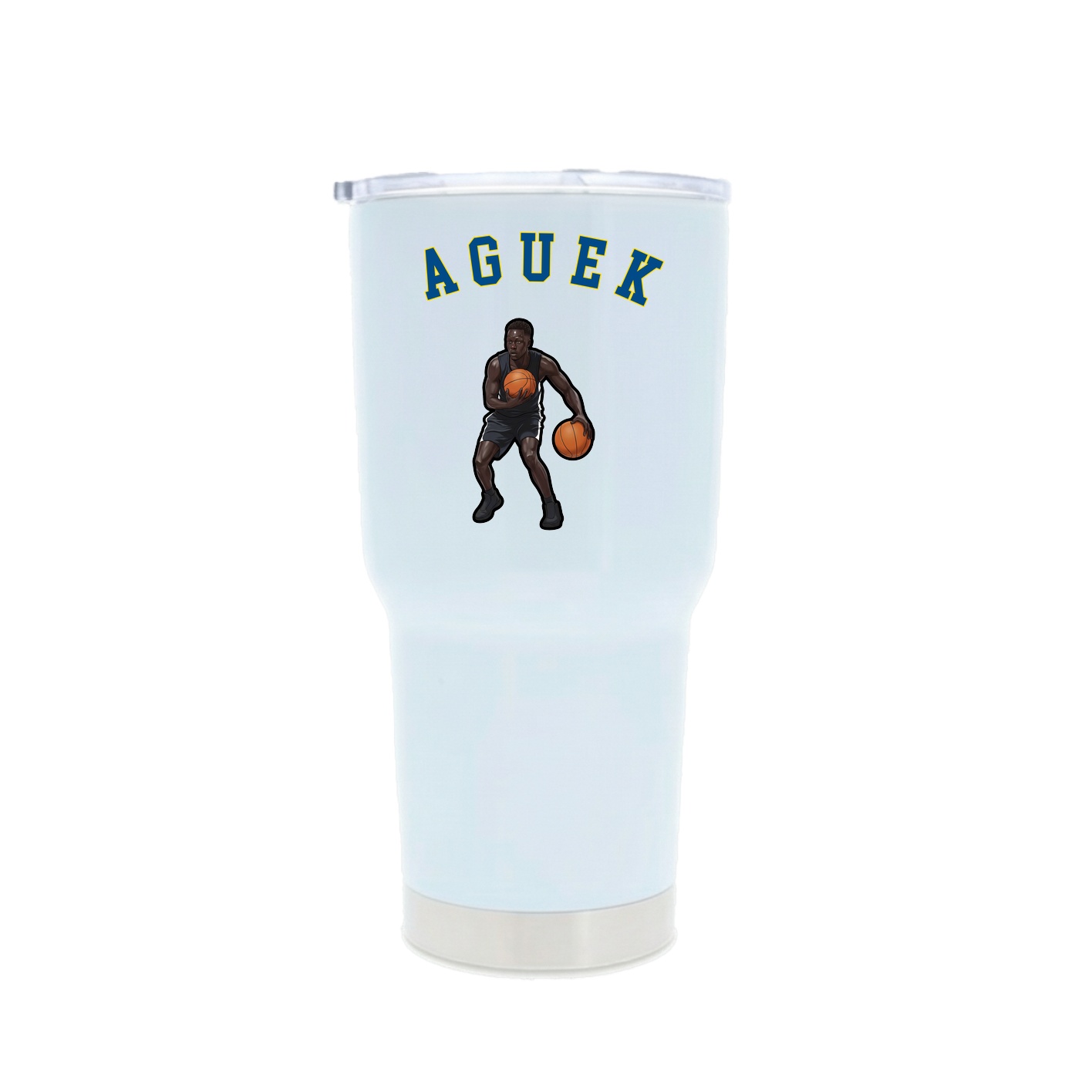 30oz Stainless Steel Tumbler — Shirsey Arch in White