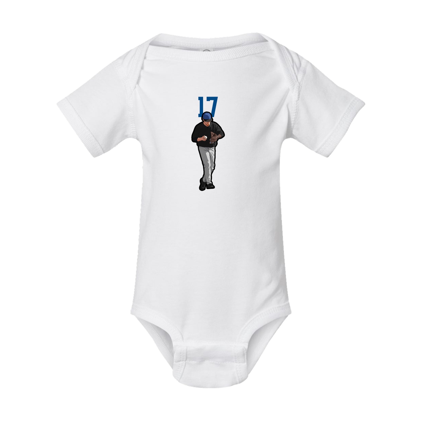 Baby Onesie — Number Top in White