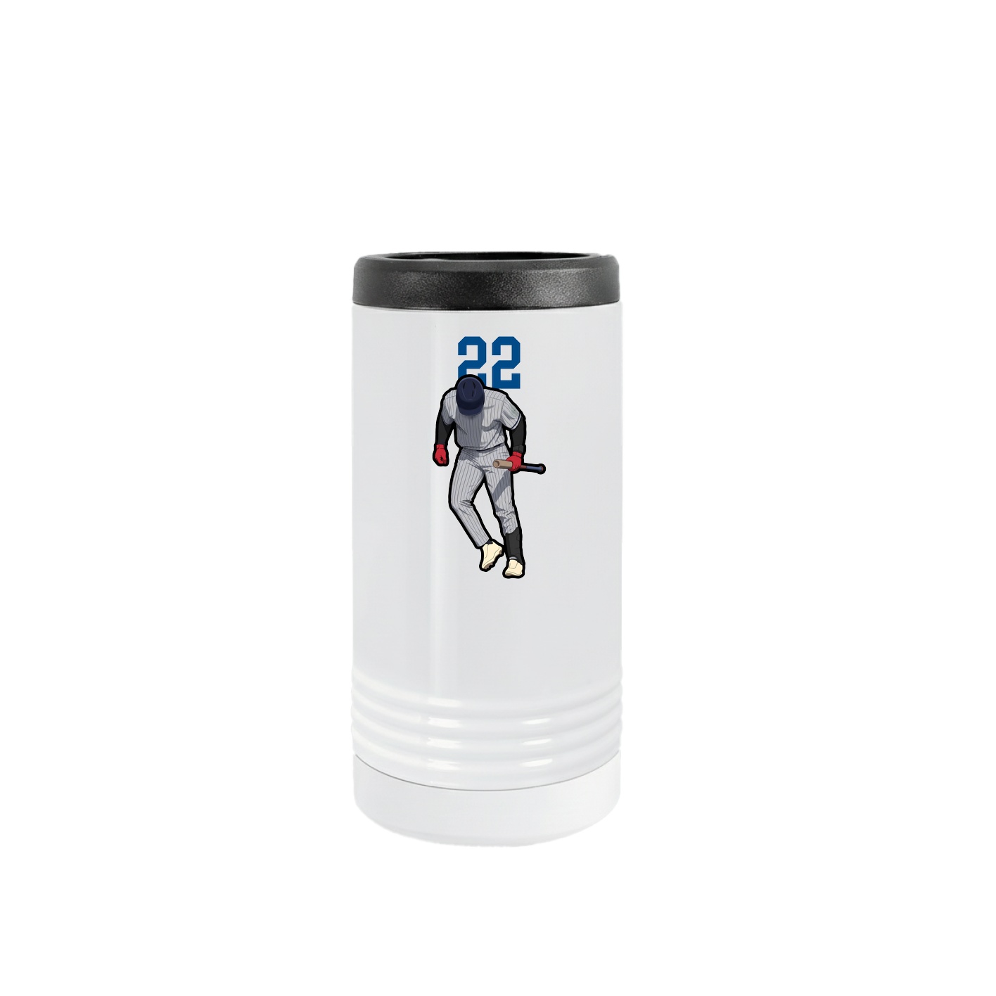Slim Beverage Holder — Number Top in White