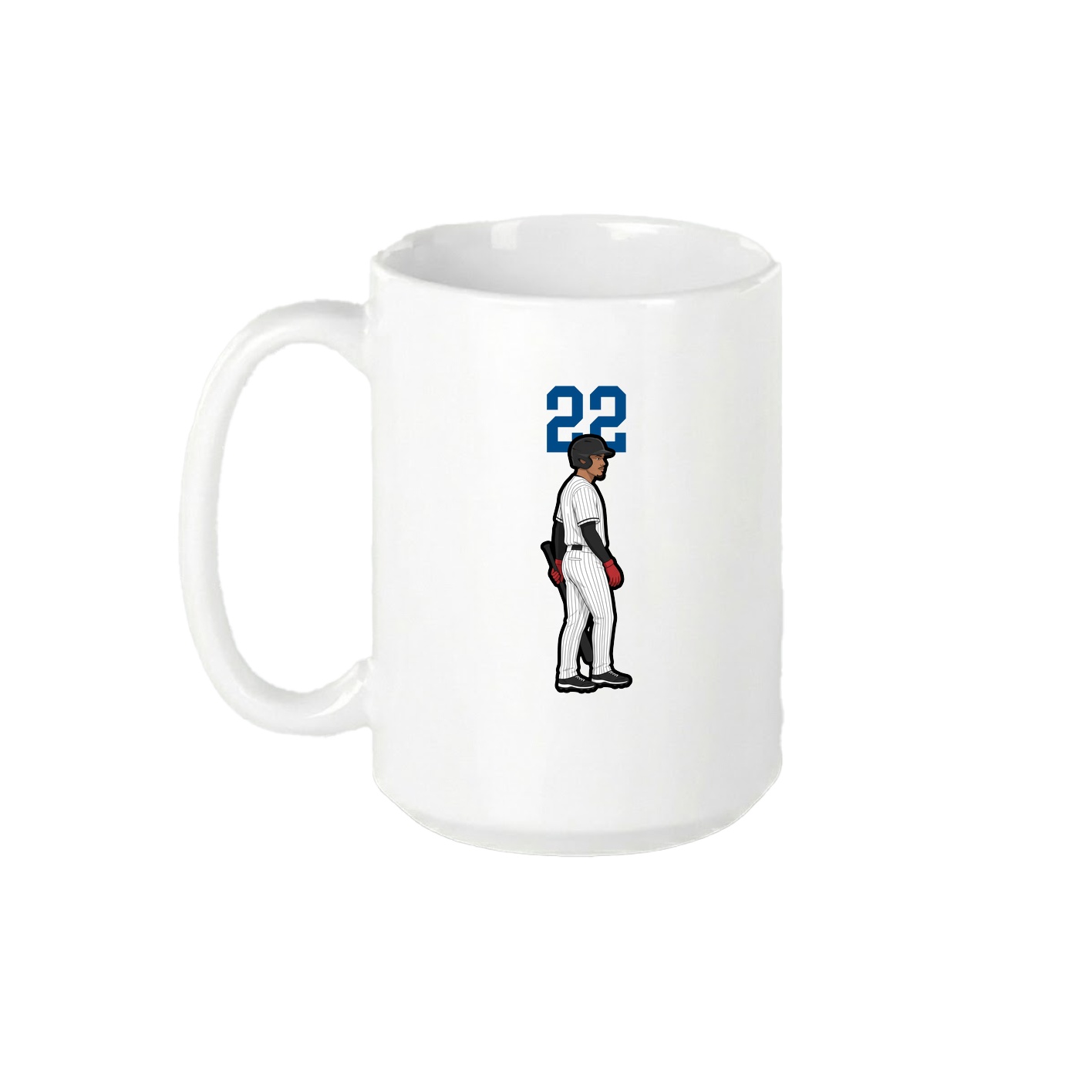 15oz Coffee Mug — Number Top in White