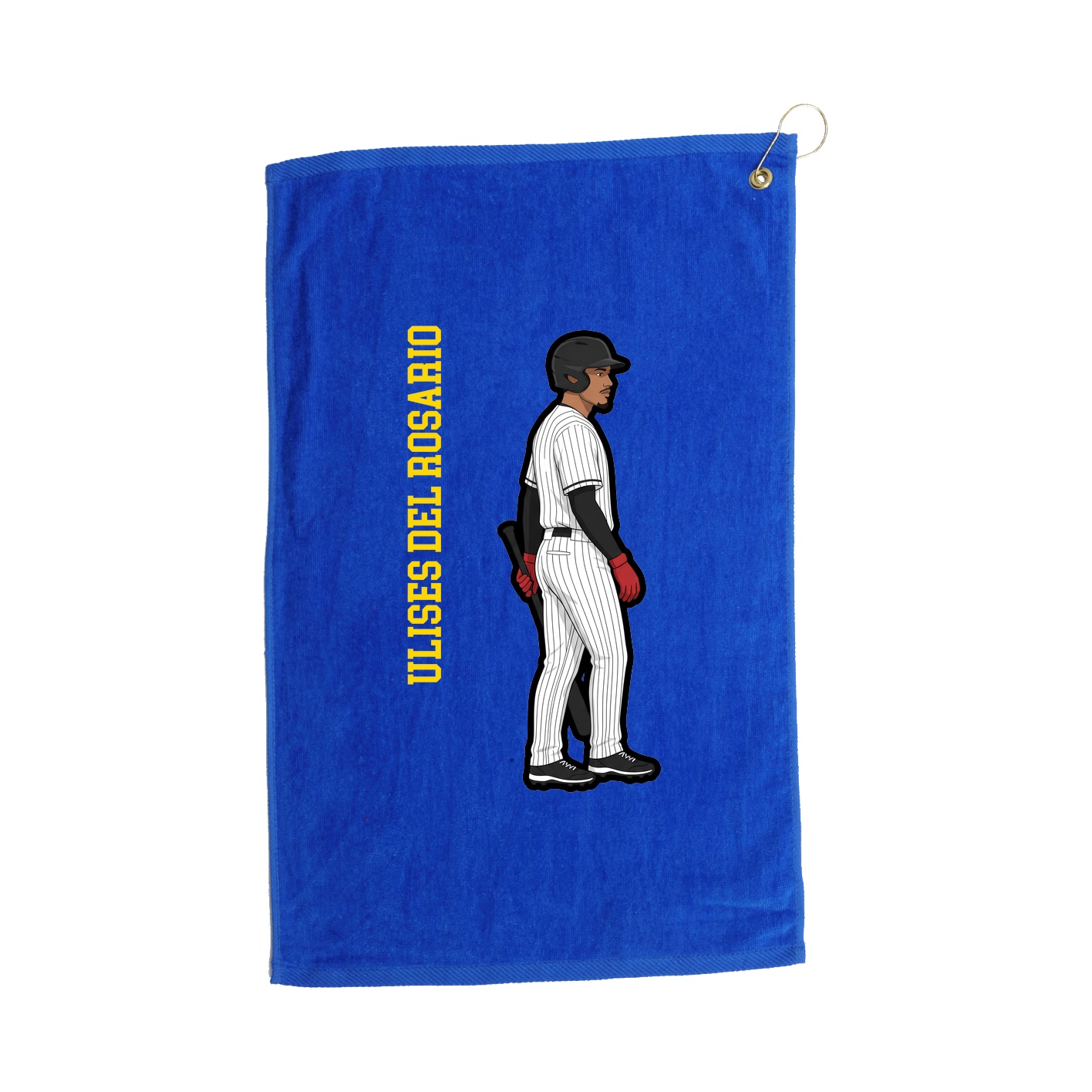 Golf Towel — Name Vertical in Royal