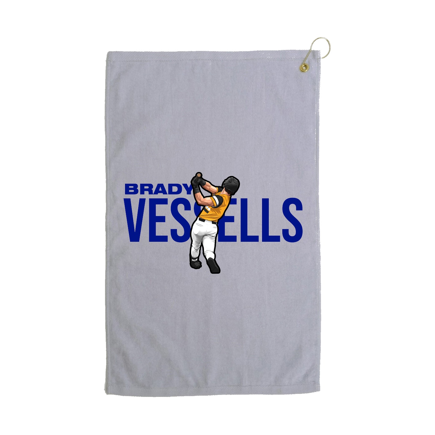 Golf Towel — Player Name in Grey