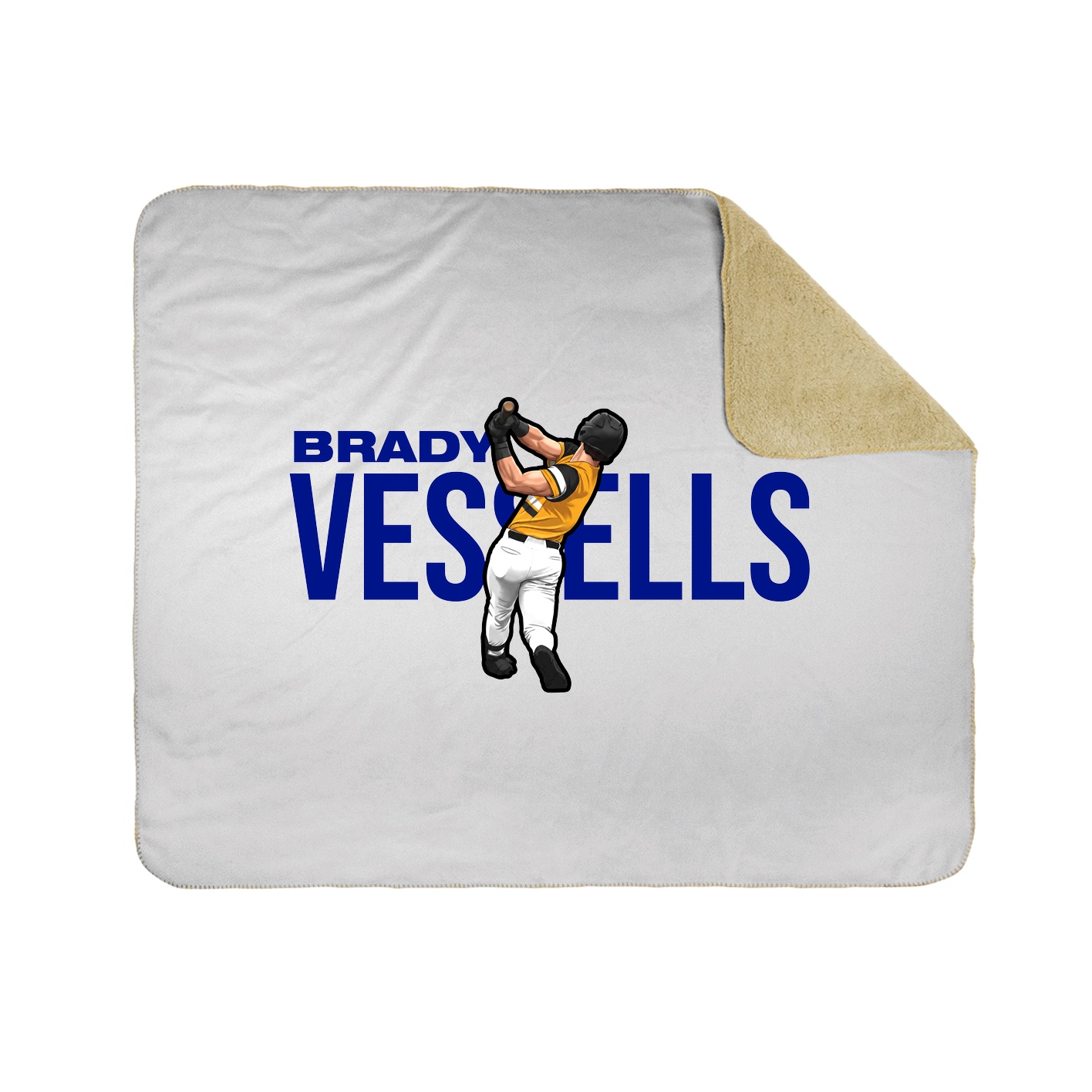 Throw Blanket — Player Name in White