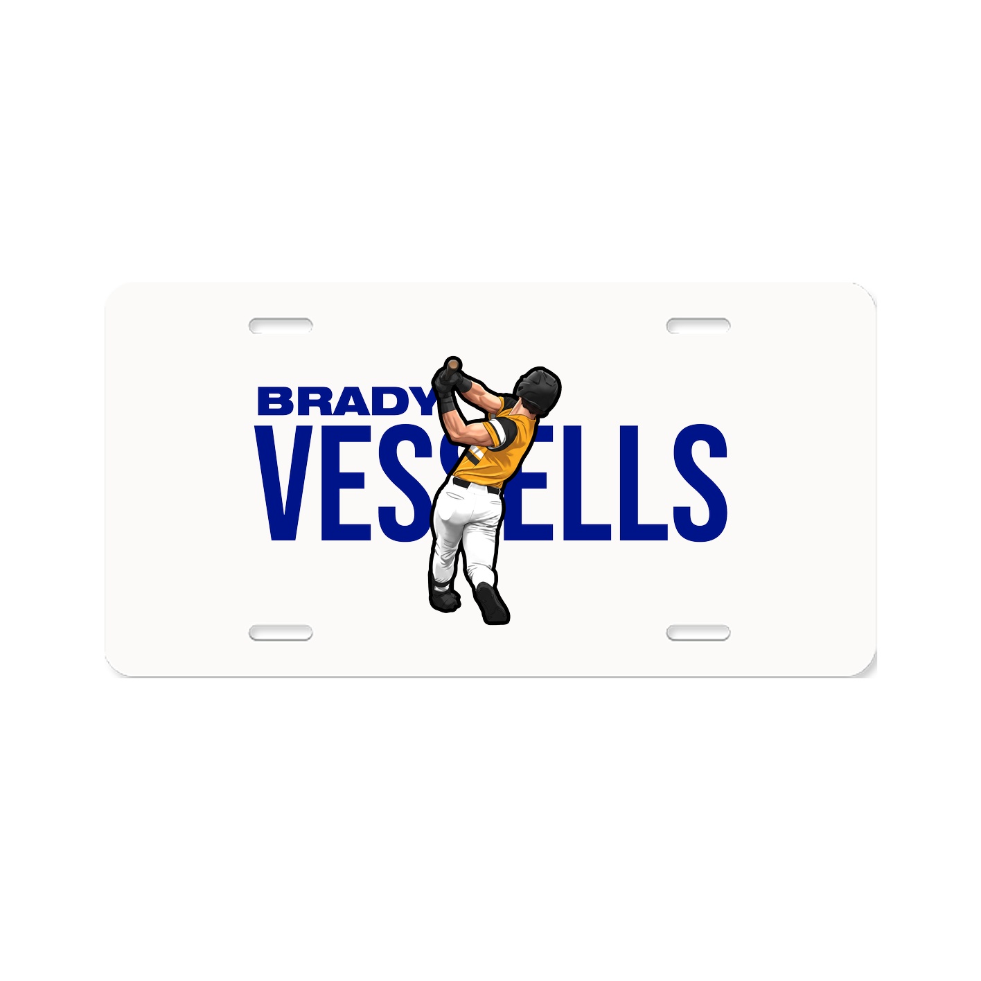 License Plate — Player Name in Classic