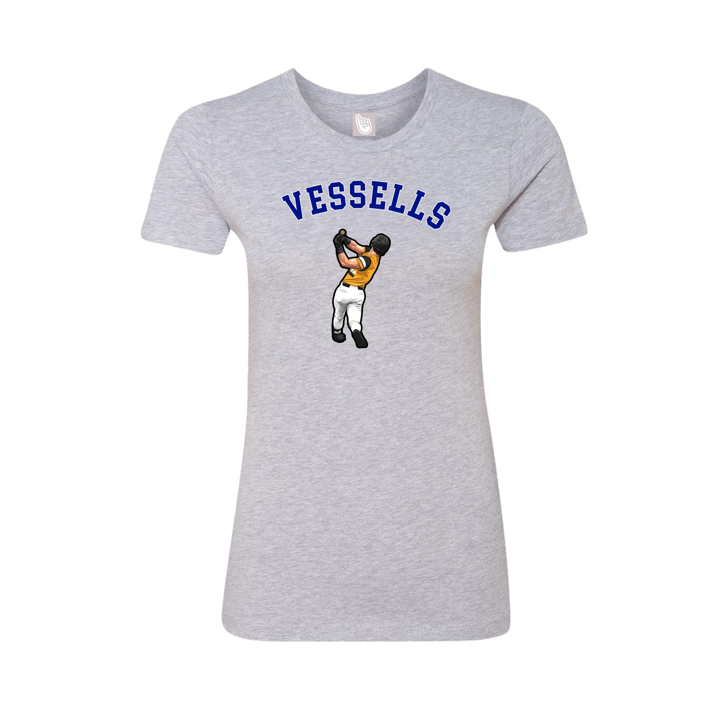 Fitted Women's Tee — Shirsey Arch in Grey