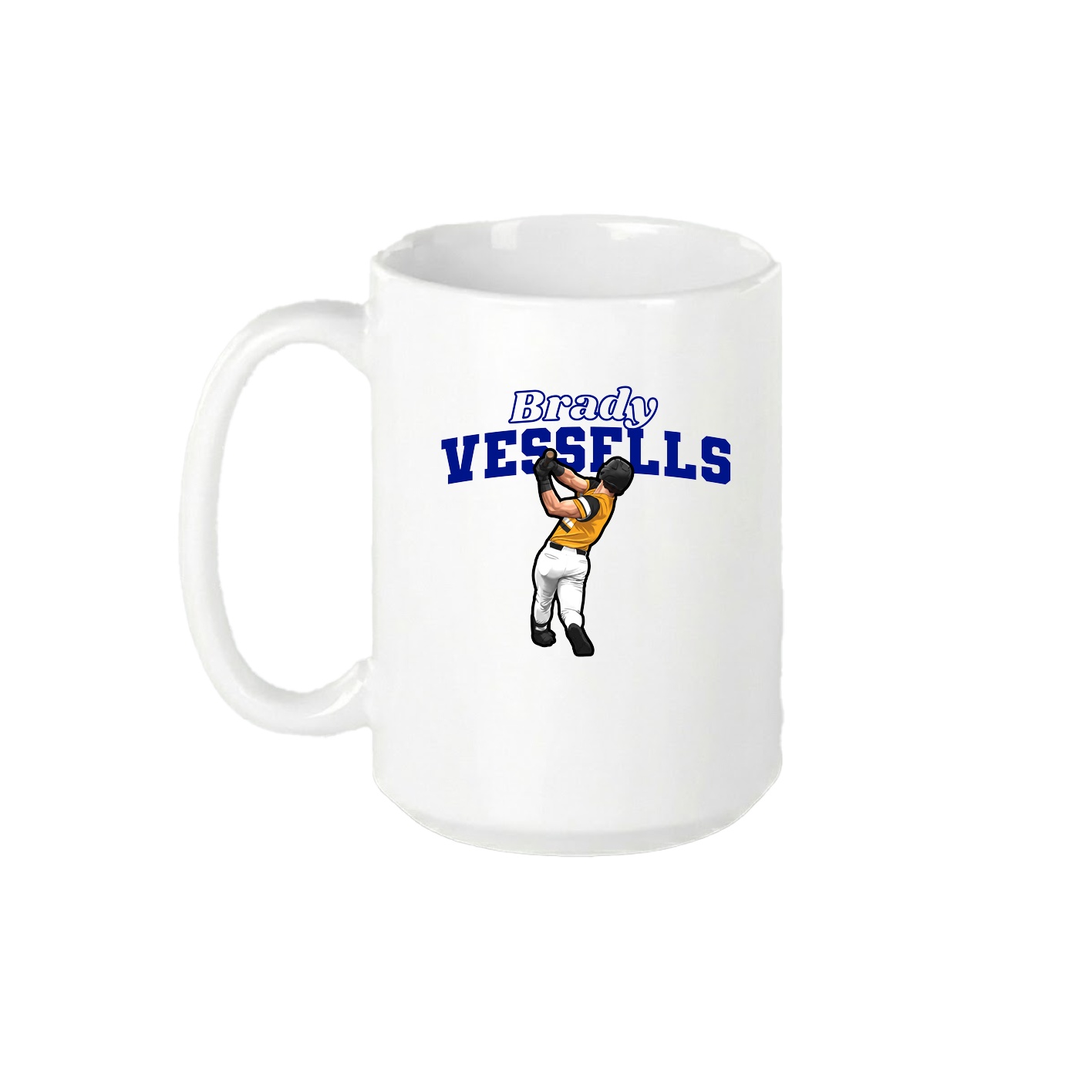 15oz Coffee Mug — Name Arch in White