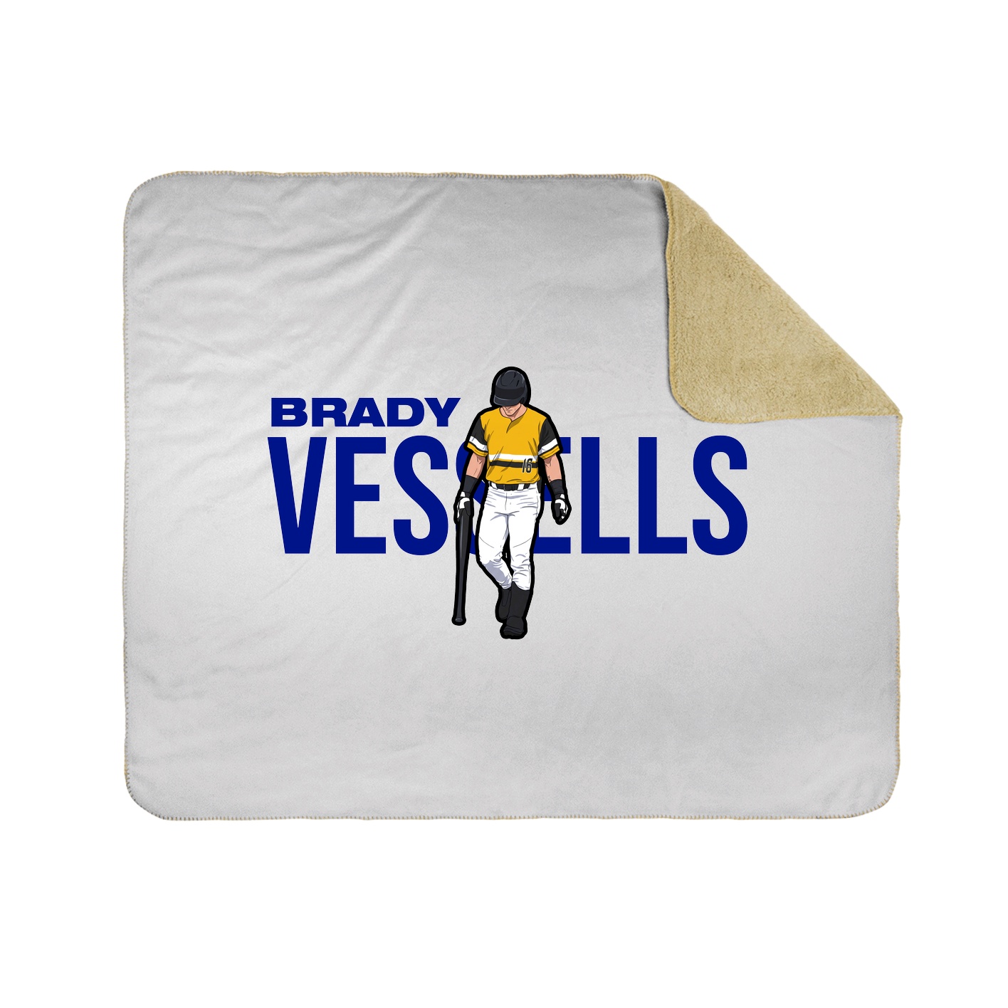 Throw Blanket — Player Name in White