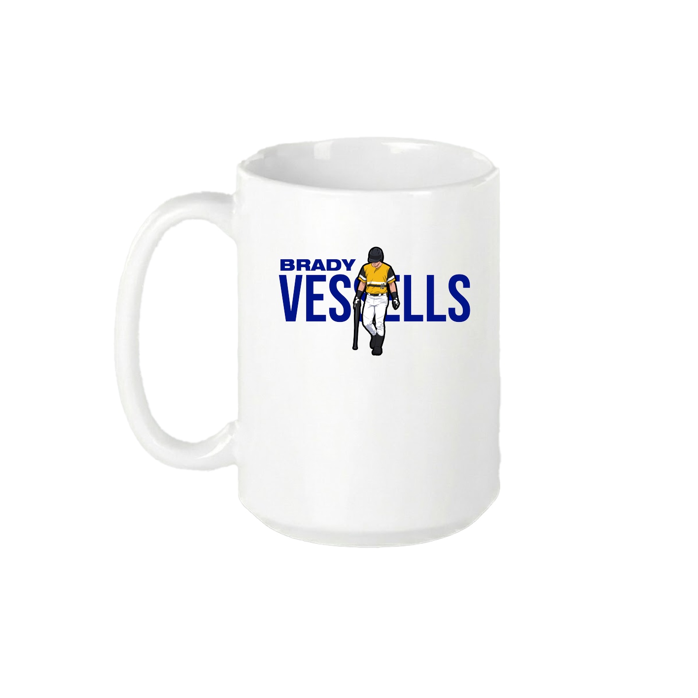 15oz Coffee Mug — Player Name in White