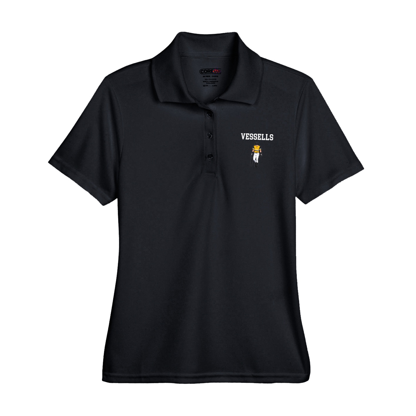 Womens Performance Polo — Shirsey in Black