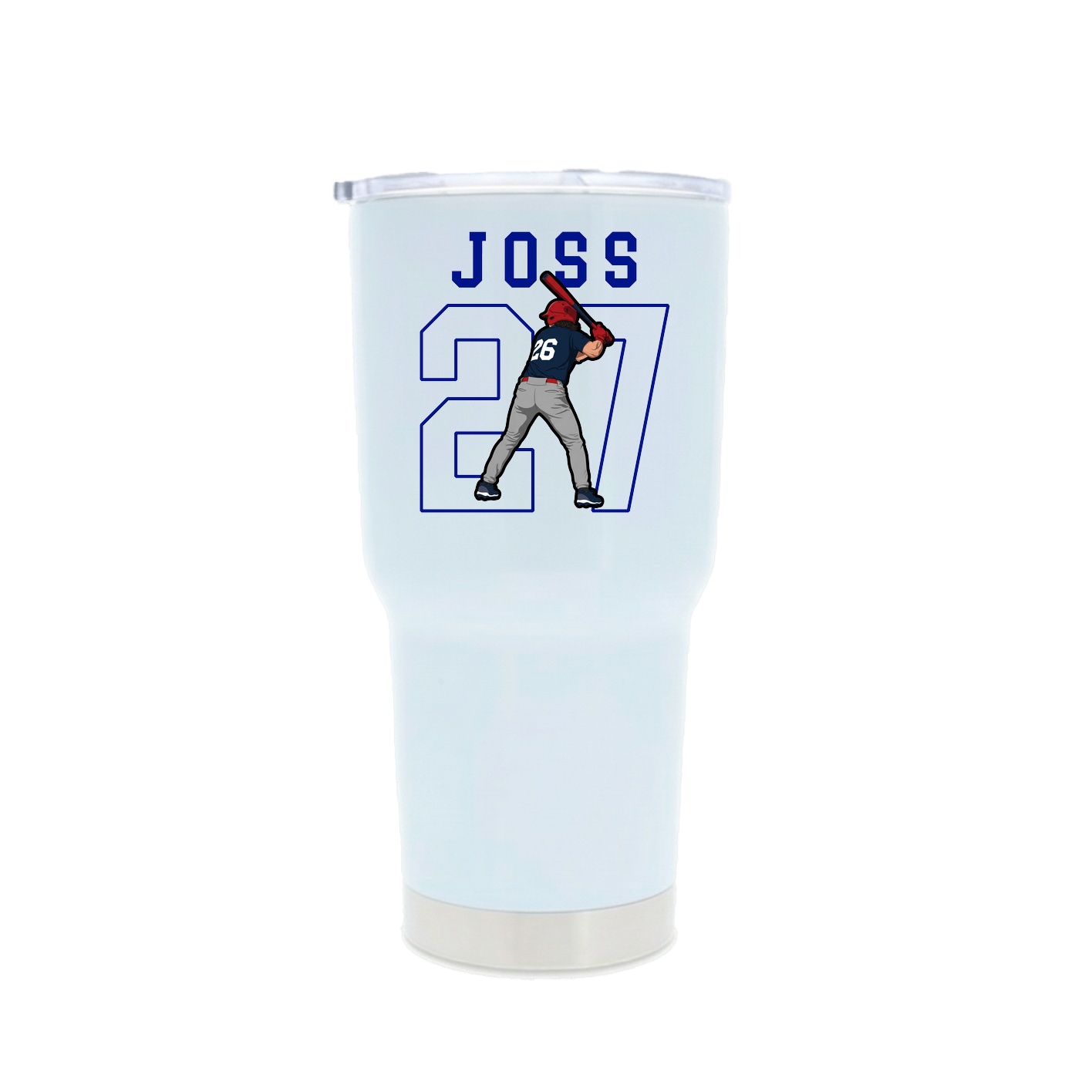 30oz Stainless Steel Tumbler — Shirsey in White
