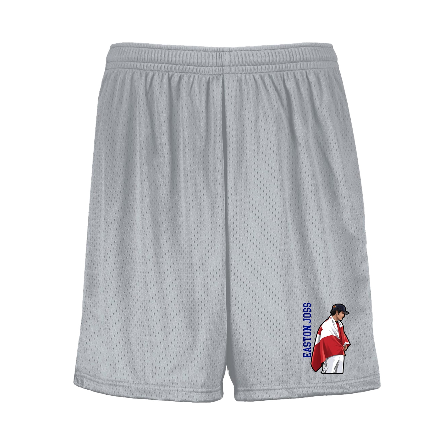 Shorts — Name Vertical in Silver