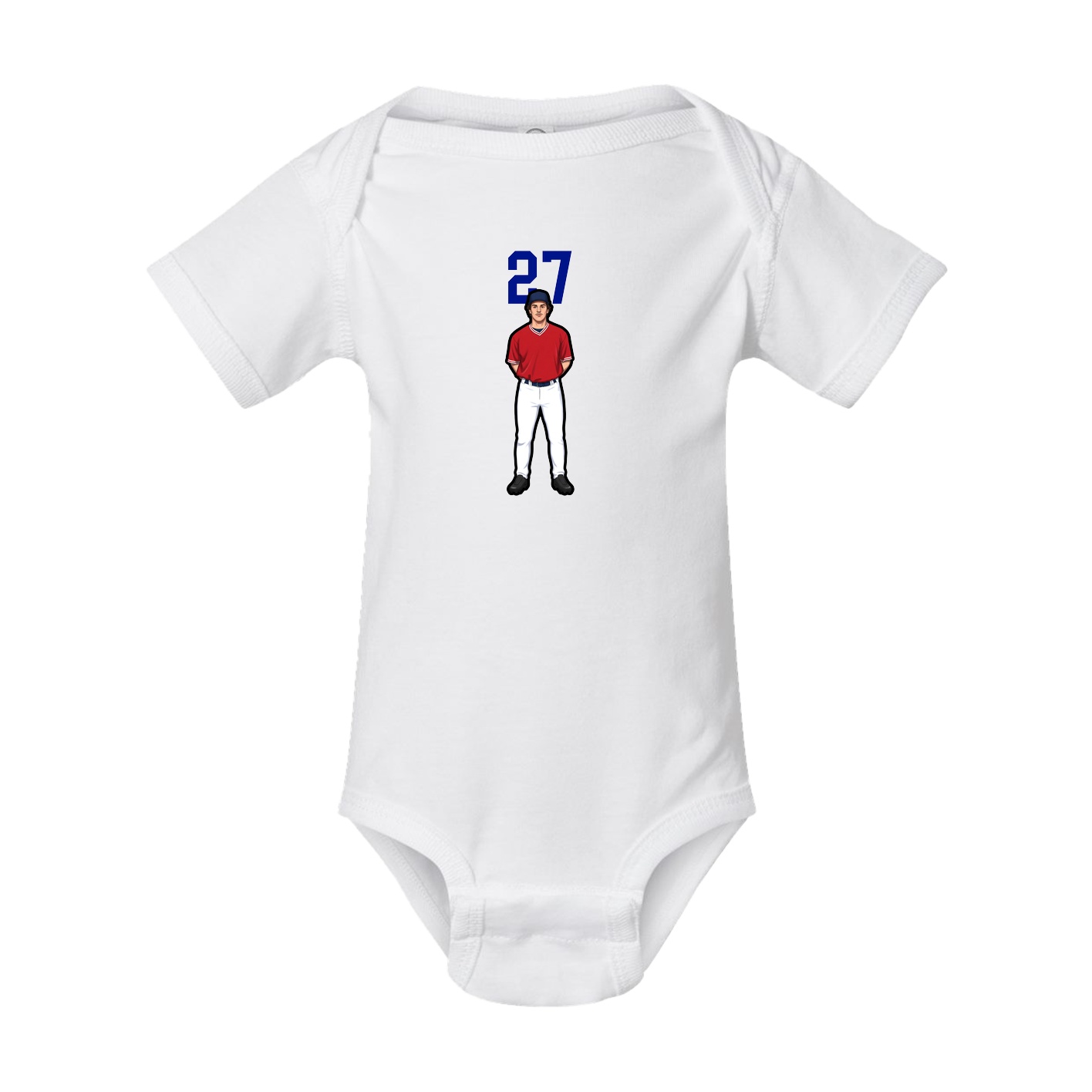 Baby Onesie — Number Top in White