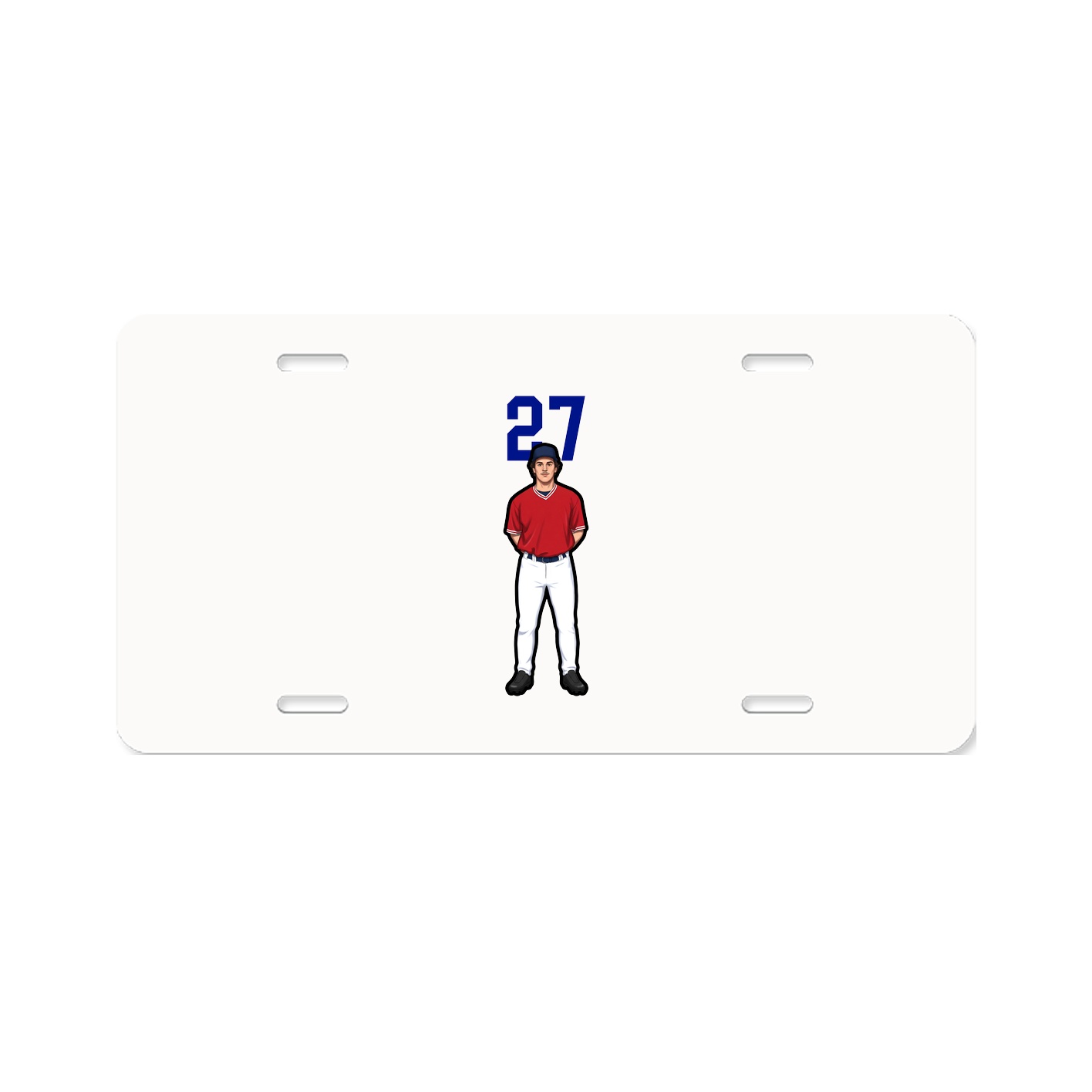 License Plate — Number Top in Classic