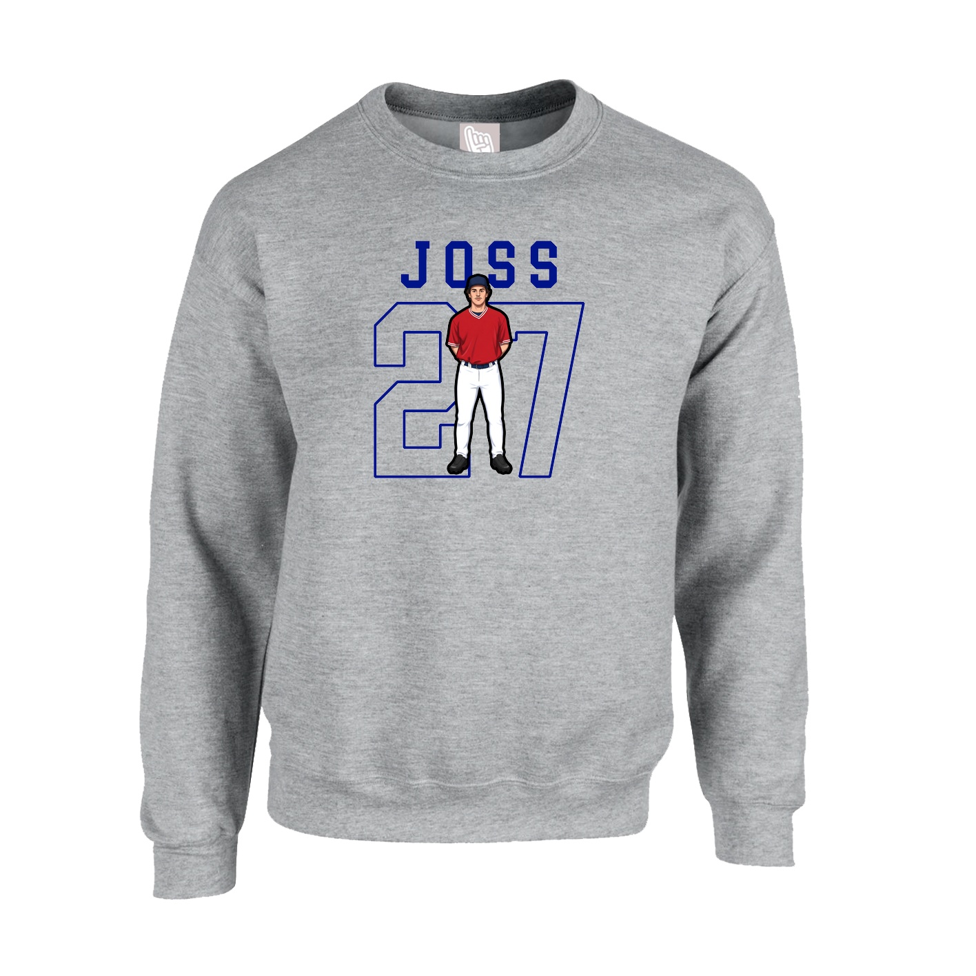 Fleece Crew — Shirsey in Grey