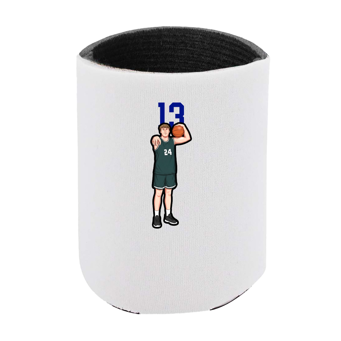 Can Holder — Number Top in White