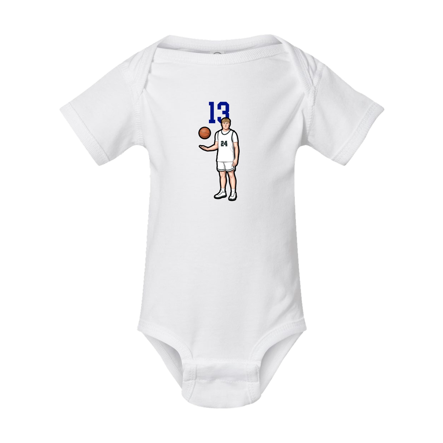 Baby Onesie — Number Top in White