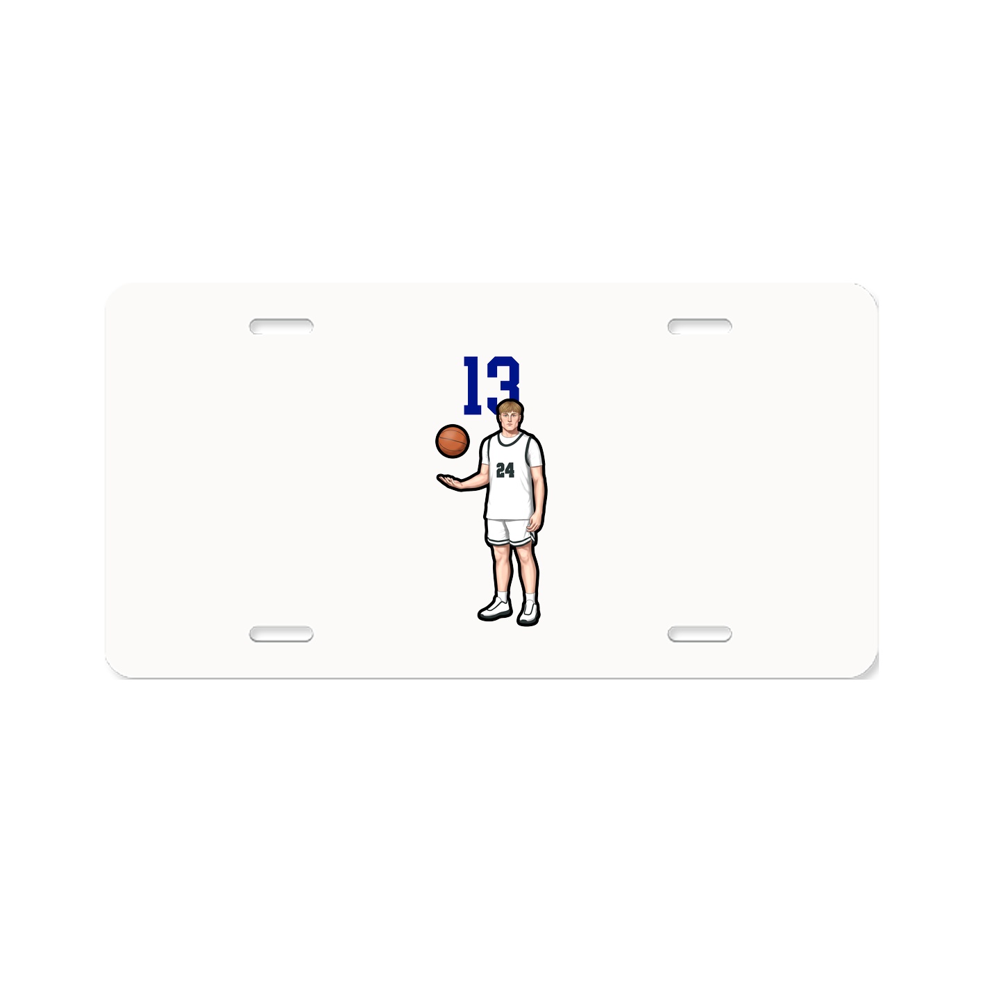 License Plate — Number Top in Classic