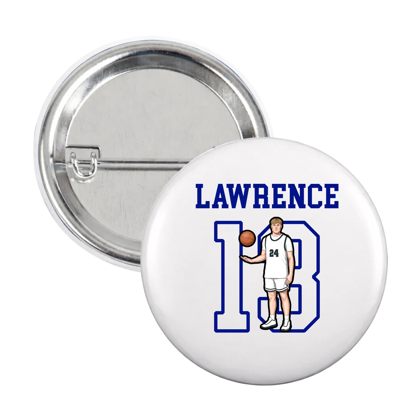 Game Day Button — Shirsey in White