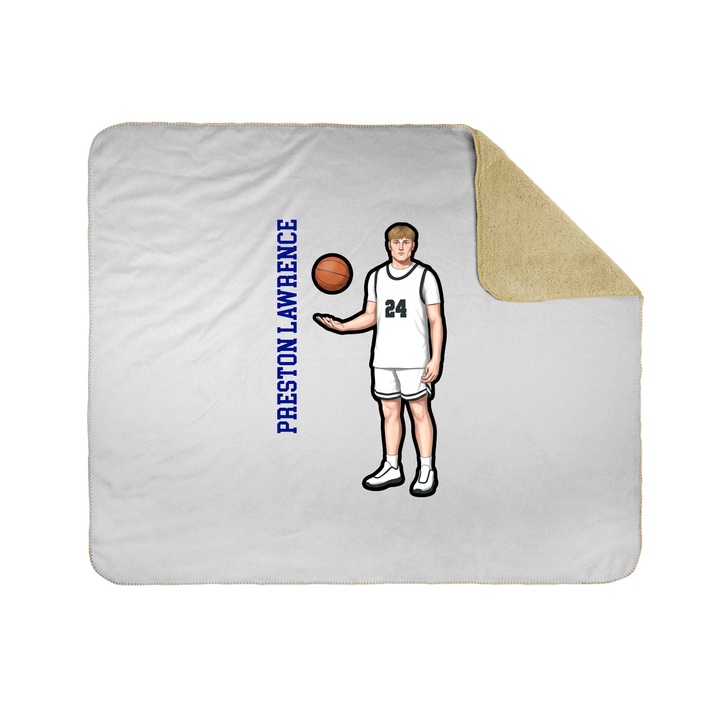 50x60 Sherpa Lined Throw Blanket