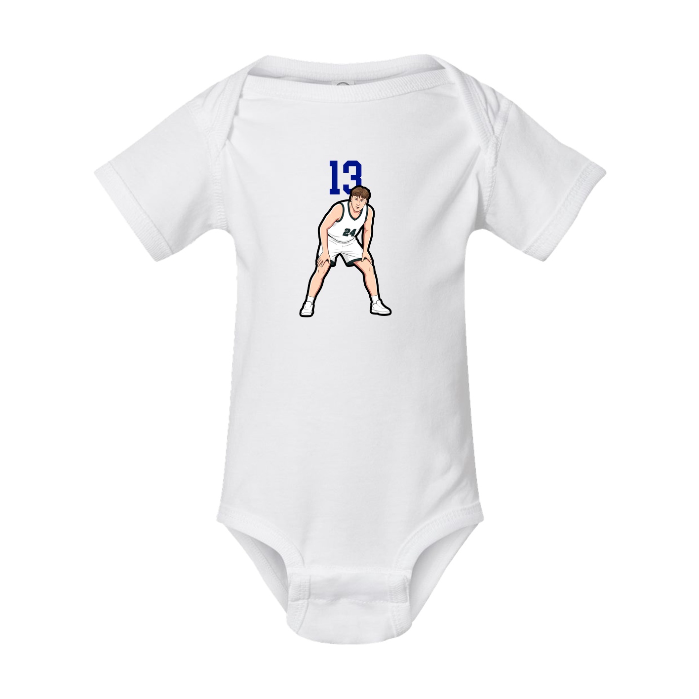 Baby Onesie — Number Top in White
