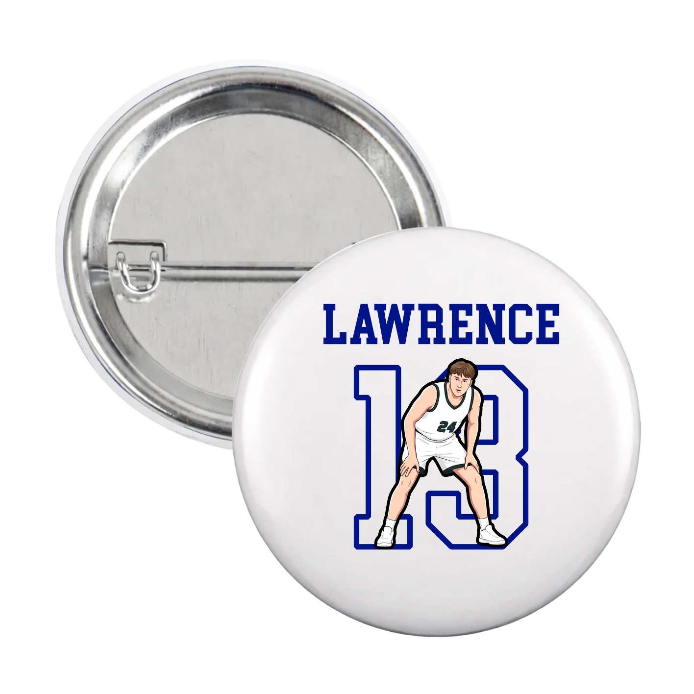 Game Day Button — Shirsey in White